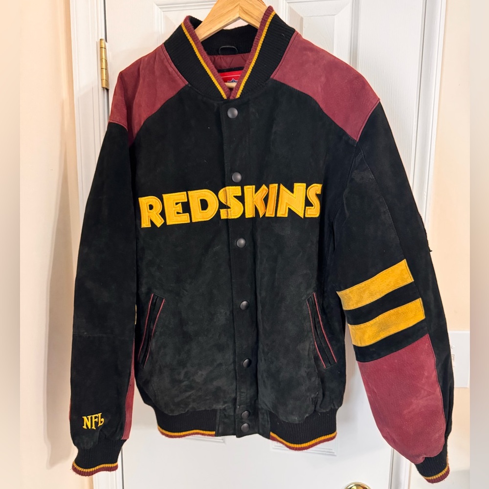 Washington Redskins Leather Vintage Medium NFL G-III NFL Bomber - Picture 3 of 16